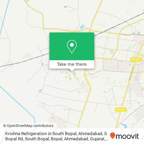Krishna Refrigeration in South Bopal, Ahmedabad, S Bopal Rd, South Bopal, Bopal, Ahmedabad, Gujarat map