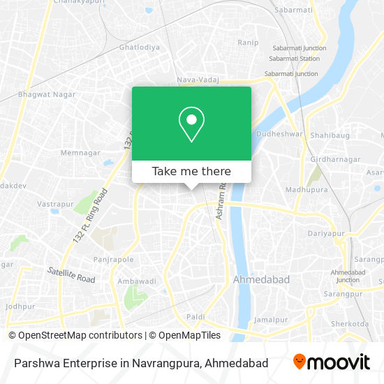 Parshwa Enterprise in Navrangpura map