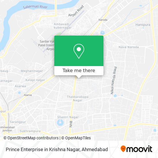 Prince Enterprise in Krishna Nagar map