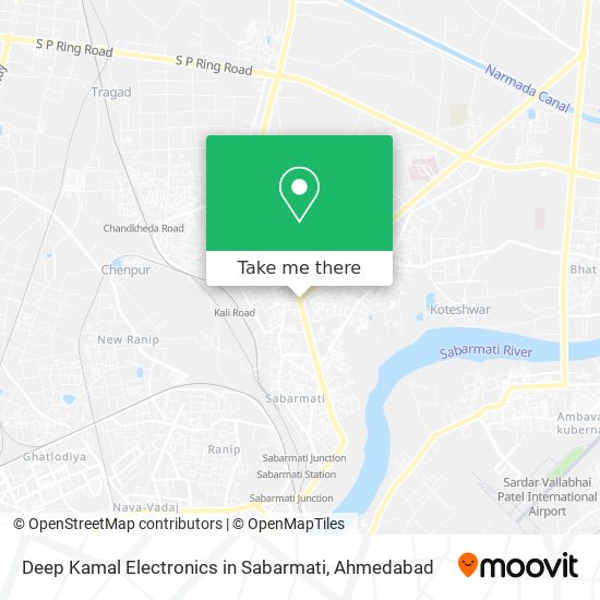 Deep Kamal Electronics in Sabarmati map
