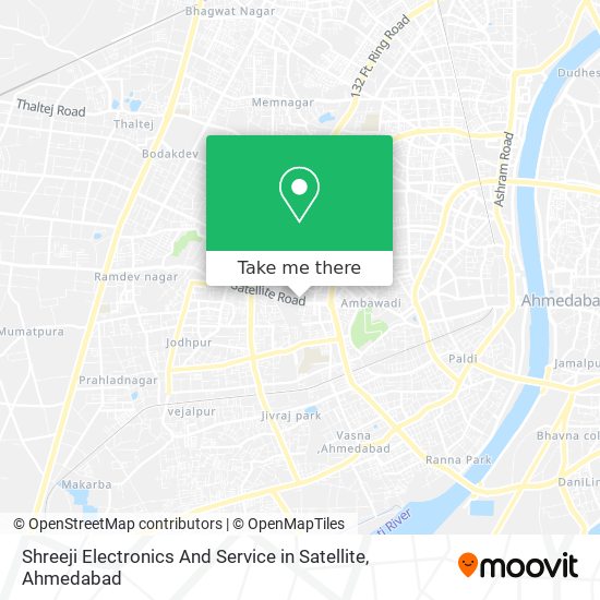 Shreeji Electronics And Service in Satellite map