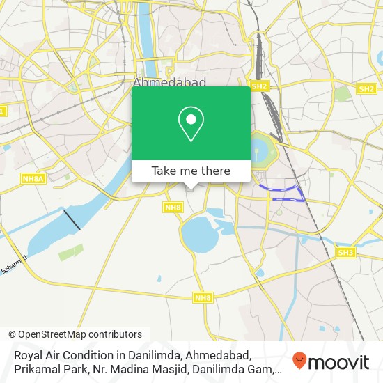 Royal Air Condition in Danilimda, Ahmedabad, Prikamal Park, Nr. Madina Masjid, Danilimda Gam, Ahmed map