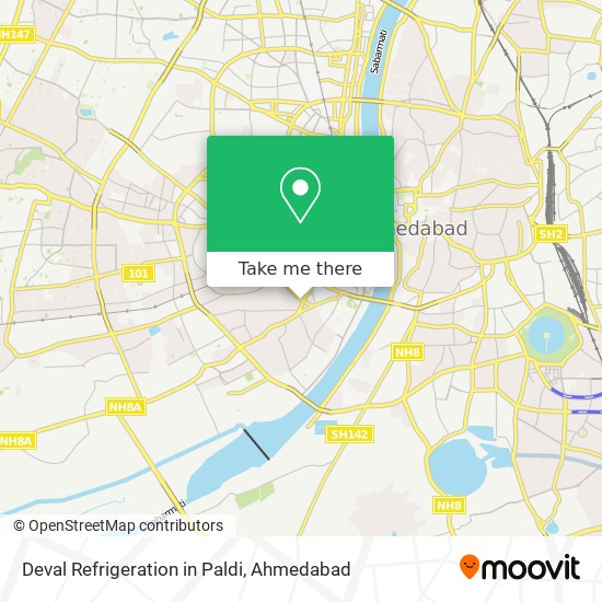 Deval Refrigeration in Paldi map