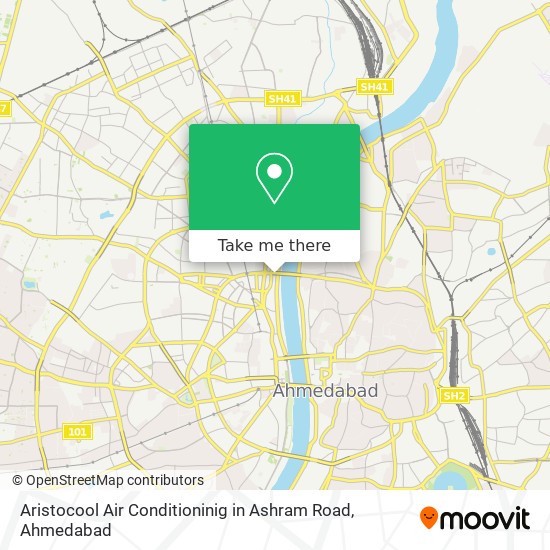 Aristocool Air Conditioninig in Ashram Road map