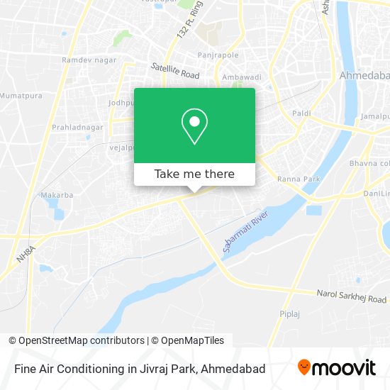 Fine Air Conditioning in Jivraj Park map