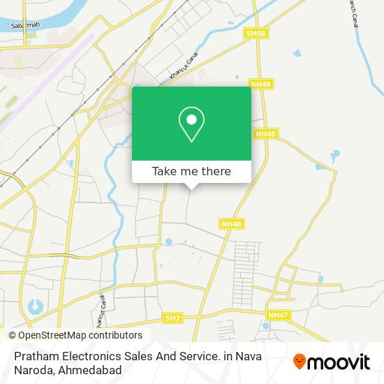 Pratham Electronics Sales And Service. in Nava Naroda map