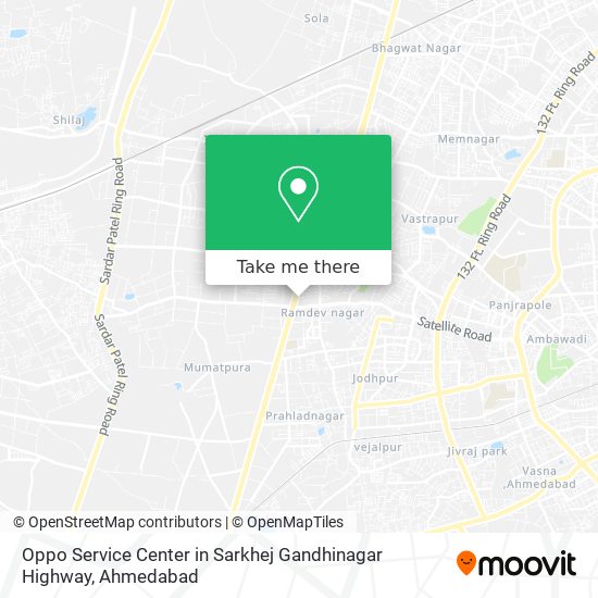 Oppo Service Center in Sarkhej Gandhinagar Highway map