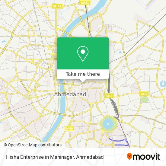 Hisha Enterprise in Maninagar map