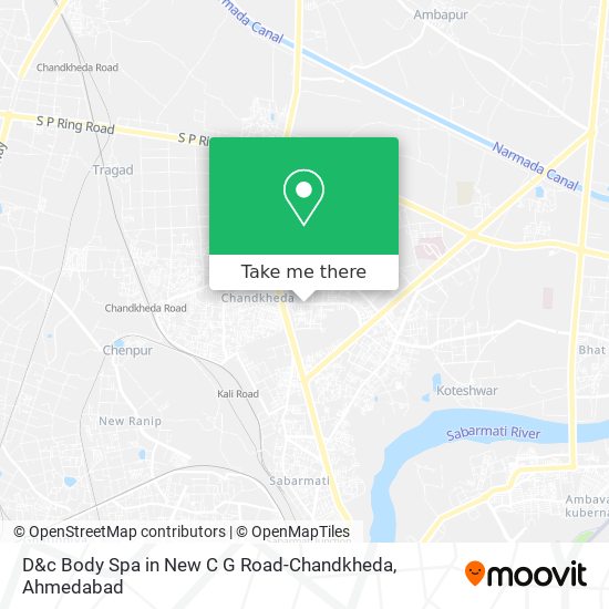 D&c Body Spa in New C G Road-Chandkheda map