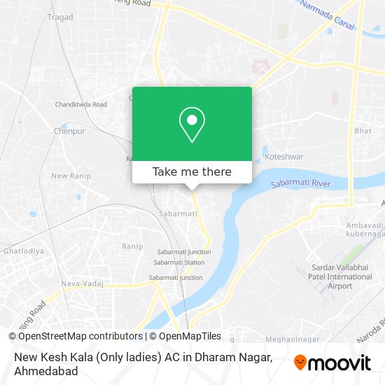 New Kesh Kala (Only ladies) AC in Dharam Nagar map