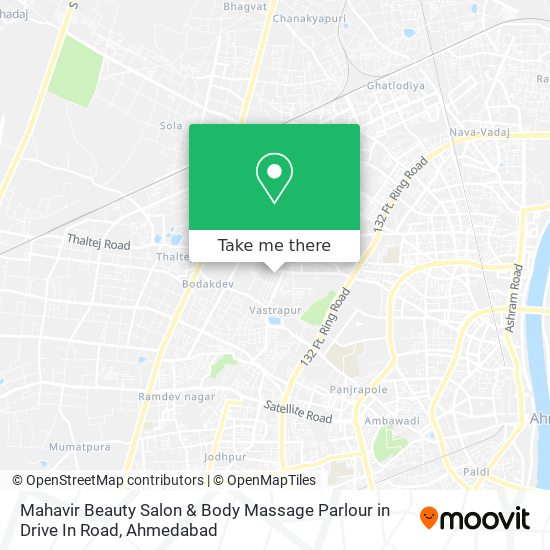 Mahavir Beauty Salon & Body Massage Parlour in Drive In Road map