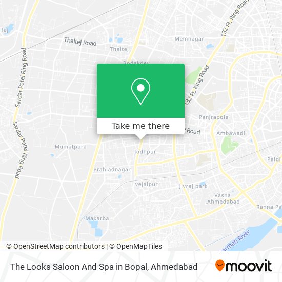 The Looks Saloon And Spa in Bopal map