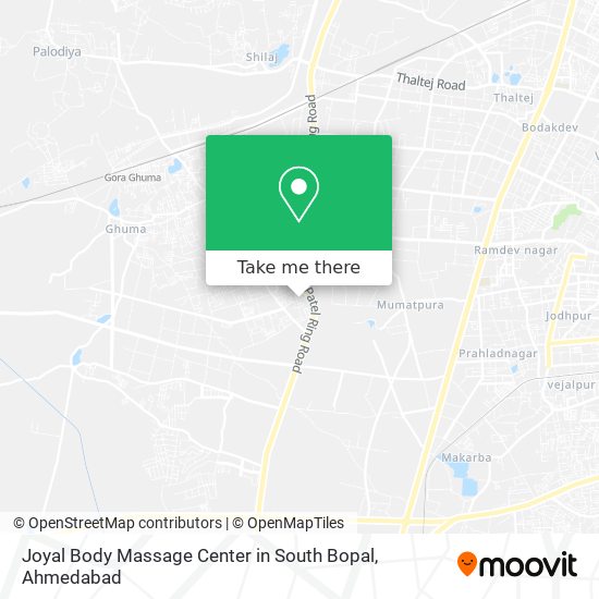 Joyal Body Massage Center in South Bopal map