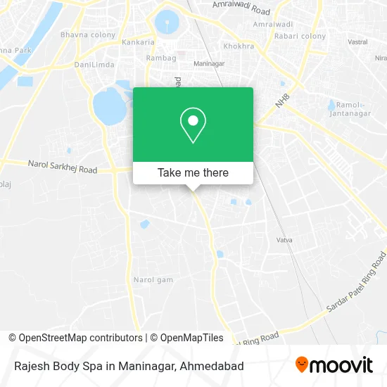Rajesh Body Spa in Maninagar map