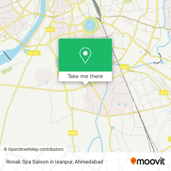 Ronak Spa Saloon in Isanpur map