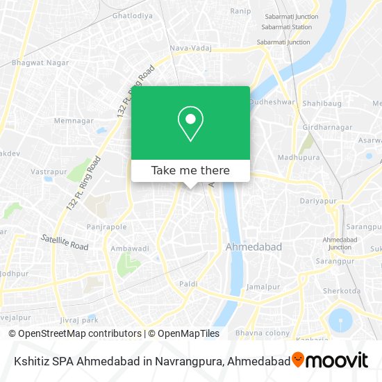 Kshitiz SPA Ahmedabad in Navrangpura map