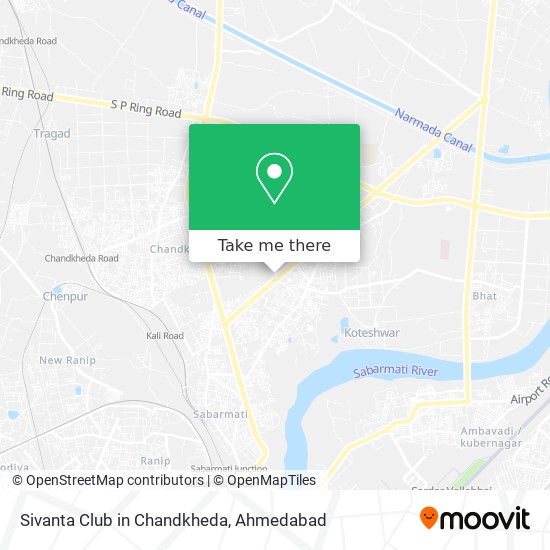 Sivanta Club in Chandkheda map