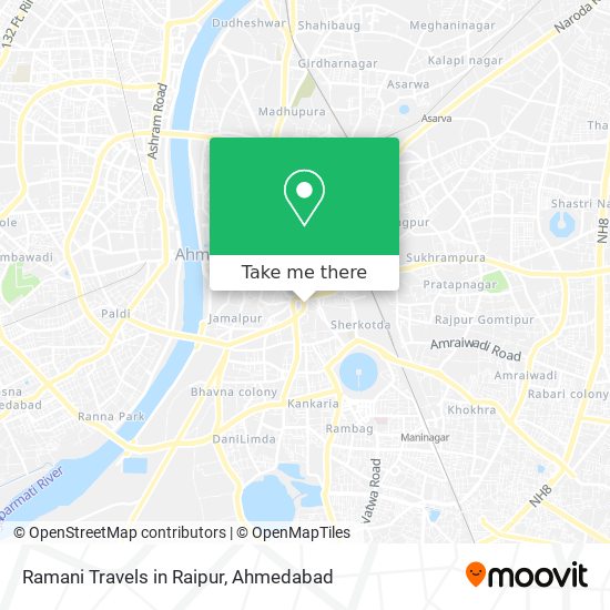 Ramani Travels in Raipur map
