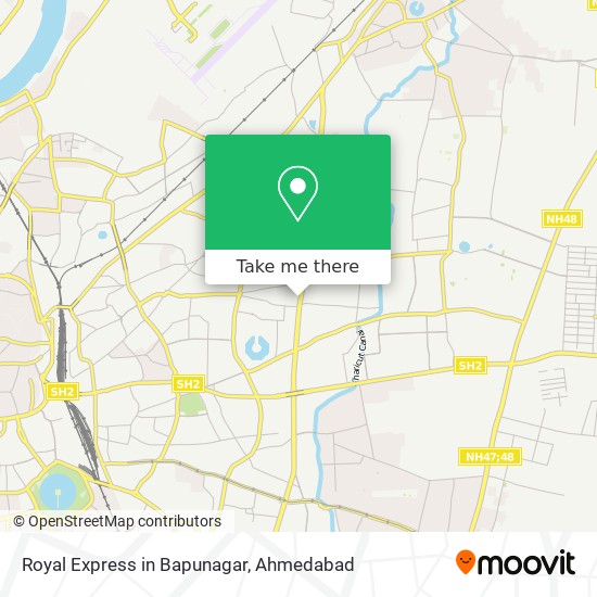 Royal Express in Bapunagar map