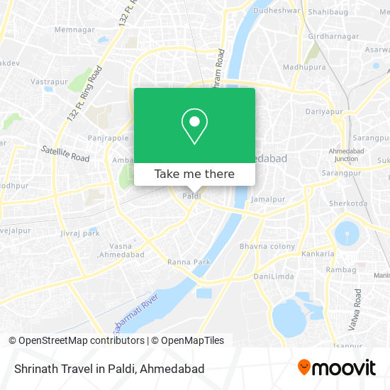 Shrinath Travel in Paldi map