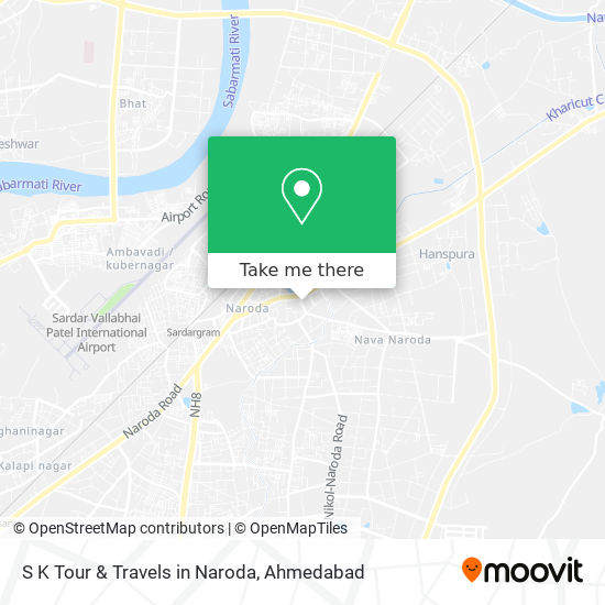S K Tour & Travels in Naroda map