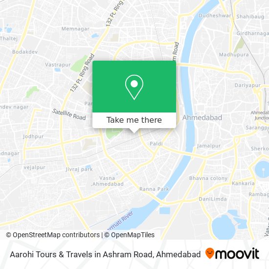 Aarohi Tours & Travels in Ashram Road map