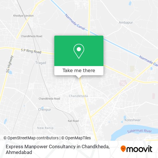 Express Manpower Consultancy in Chandkheda map