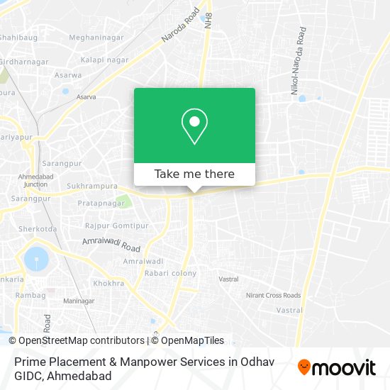 Prime Placement & Manpower Services in Odhav GIDC map