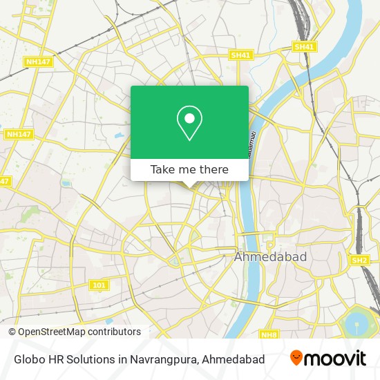 Globo HR Solutions in Navrangpura map