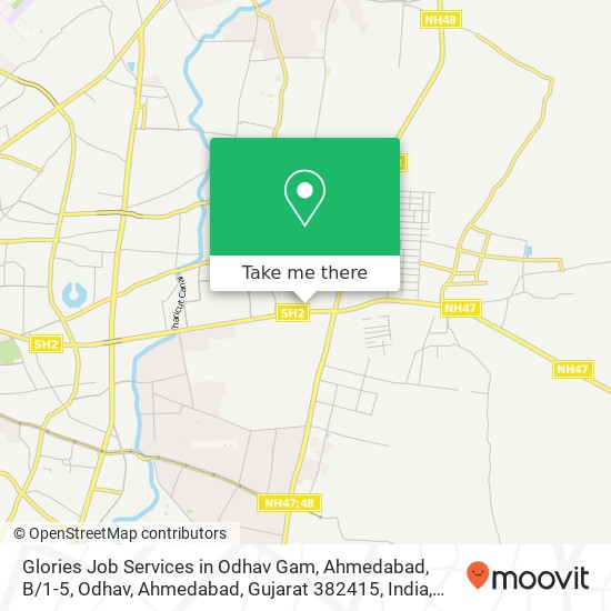 Glories Job Services in Odhav Gam, Ahmedabad, B / 1-5, Odhav, Ahmedabad, Gujarat 382415, India map