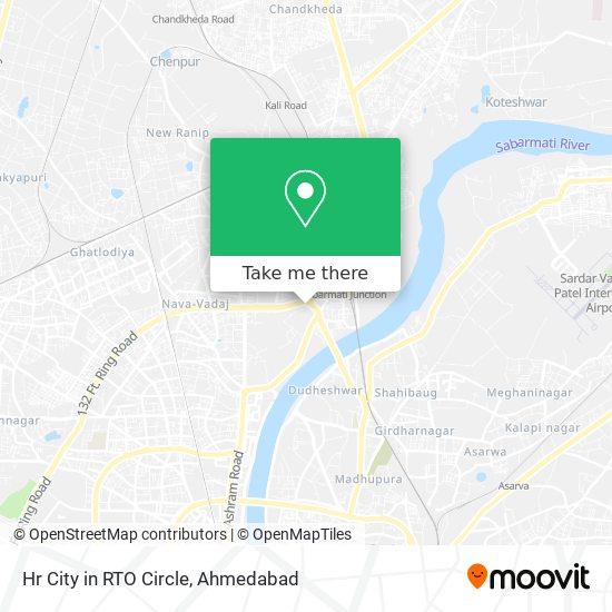 Hr City in RTO Circle map
