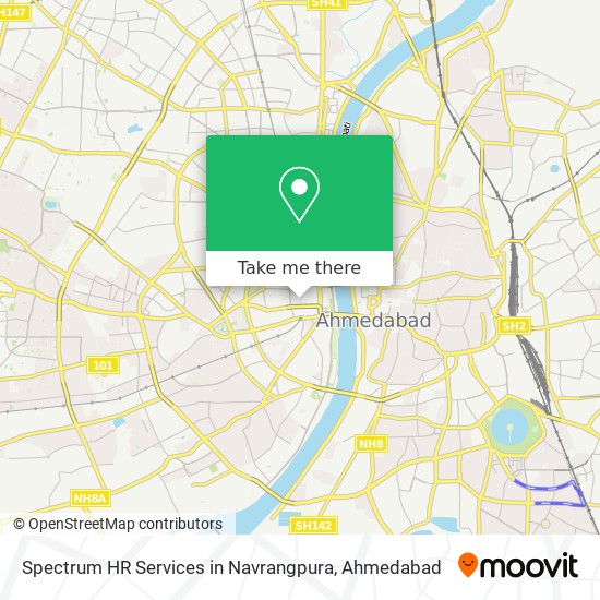 Spectrum HR Services in Navrangpura map