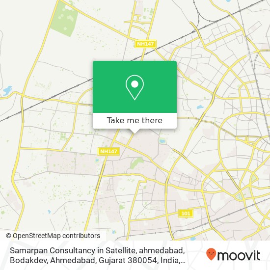 Samarpan Consultancy in Satellite, ahmedabad, Bodakdev, Ahmedabad, Gujarat 380054, India map