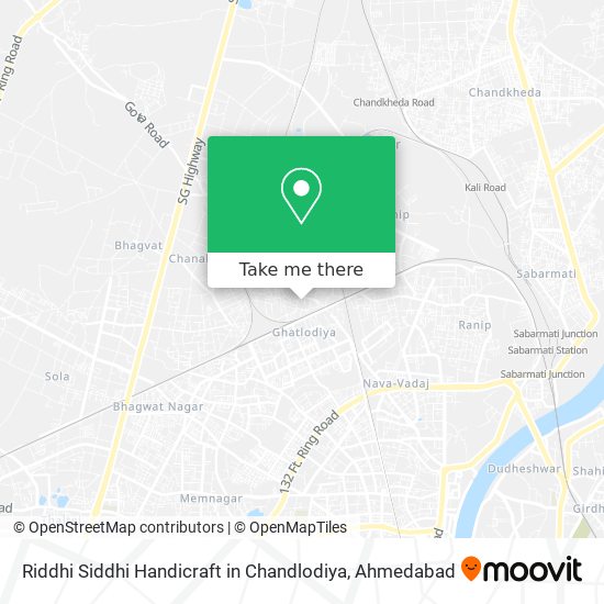 Riddhi Siddhi Handicraft in Chandlodiya map