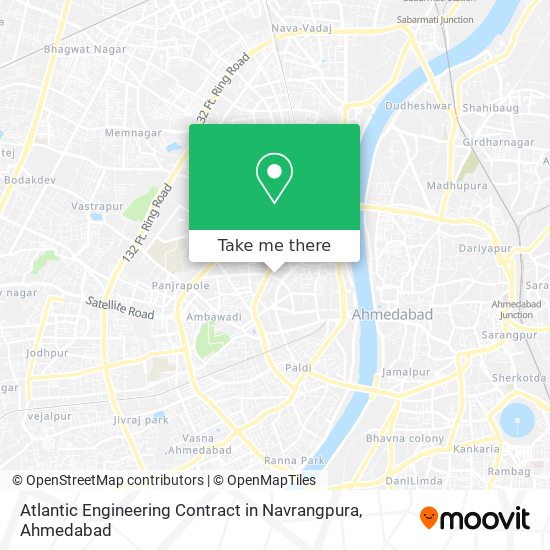 Atlantic Engineering Contract in Navrangpura map