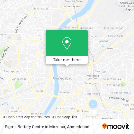 Sigma Battery Centre in Mirzapur map