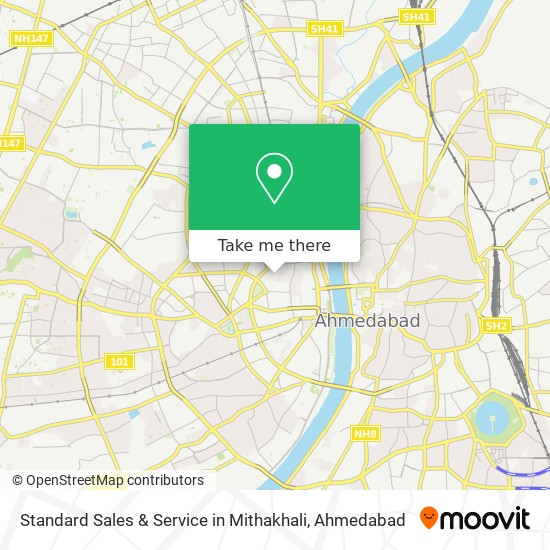 Standard Sales & Service in Mithakhali map