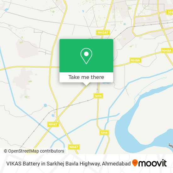 VIKAS Battery in Sarkhej Bavla Highway map