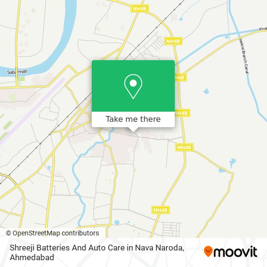 Shreeji Batteries And Auto Care in Nava Naroda map
