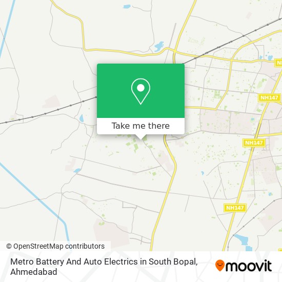 Metro Battery And Auto Electrics in South Bopal map