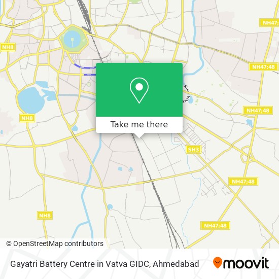 Gayatri Battery Centre in Vatva GIDC map