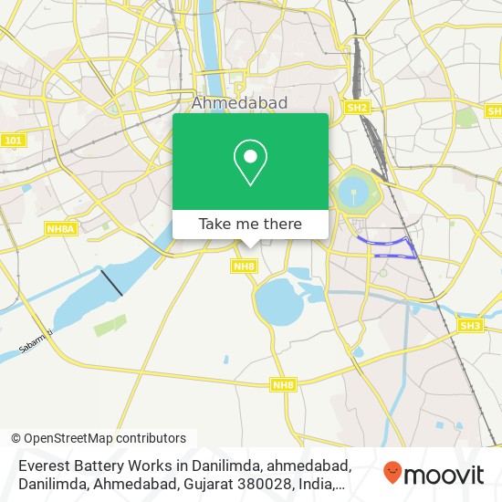 Everest Battery Works in Danilimda, ahmedabad, Danilimda, Ahmedabad, Gujarat 380028, India map