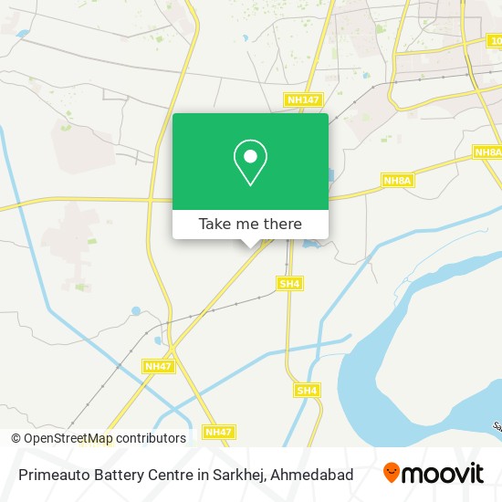 Primeauto Battery Centre in Sarkhej map
