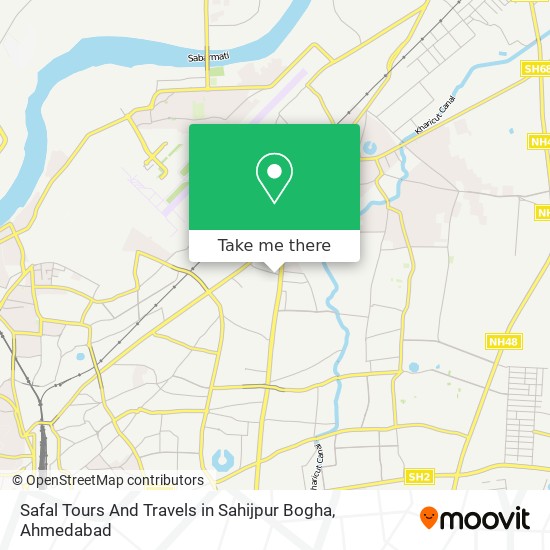 Safal Tours And Travels in Sahijpur Bogha map