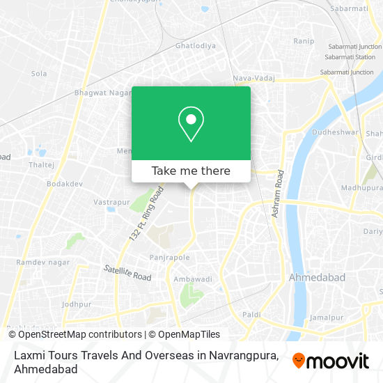 Laxmi Tours Travels And Overseas in Navrangpura map