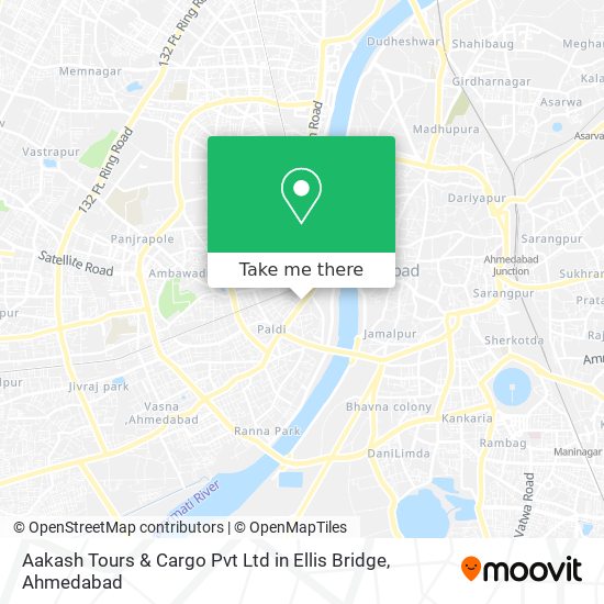 Aakash Tours & Cargo Pvt Ltd in Ellis Bridge map