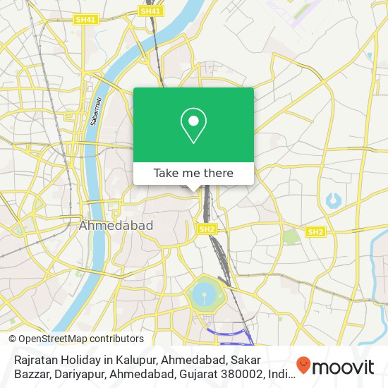 Rajratan Holiday in Kalupur, Ahmedabad, Sakar Bazzar, Dariyapur, Ahmedabad, Gujarat 380002, India map