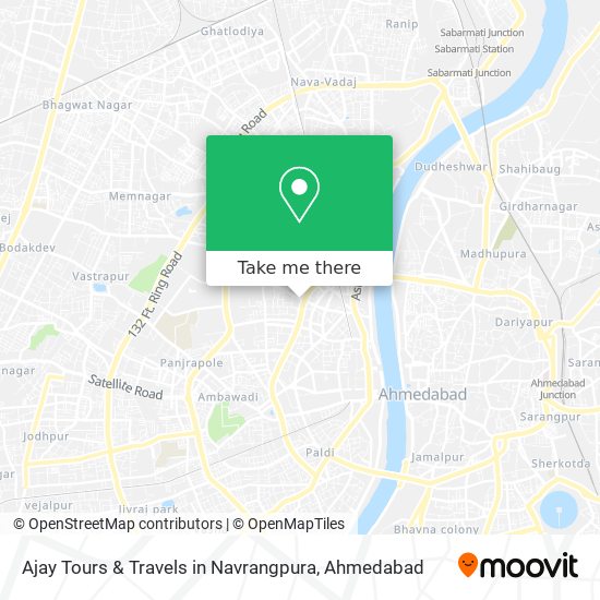 Ajay Tours & Travels in Navrangpura map