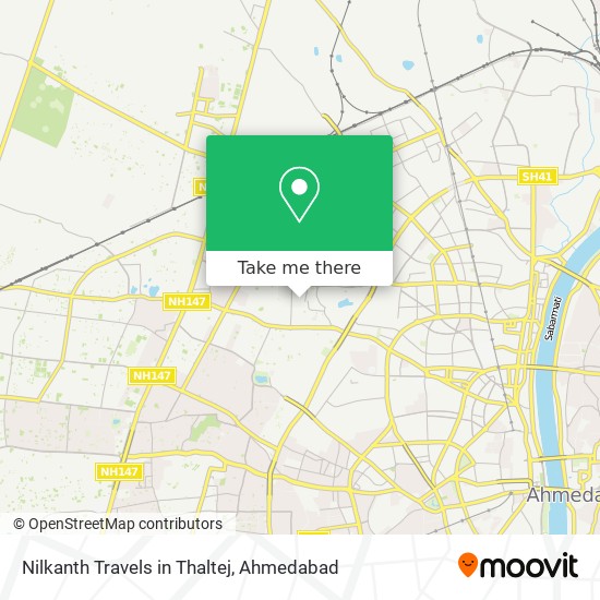 Nilkanth Travels in Thaltej map