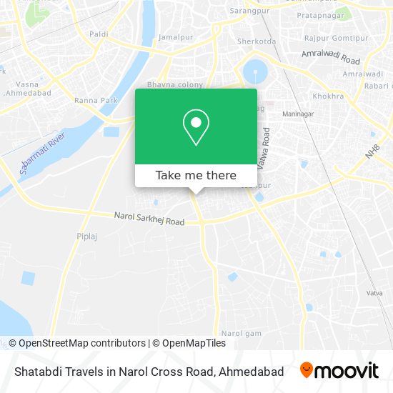 Shatabdi Travels in Narol Cross Road map